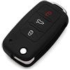 Happyit Silicone Chiavi Della Macchina Copertina Astuccio per Volkswagen VW Polo passat B5 Golf (nero)
