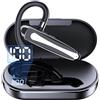 Xmenha Auricolare Bluetooth per autista di camion per telefoni cellulari Auricolari wireless con ganci per le orecchie IPX7 Impermeabile Doppio Microfono Auricolare in Ear Mani Libere Singola Cuffia Custodia