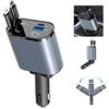 TKMARS Caricabatteria da auto Accendisigari USB C USB a ricarica rapida Max 86W 2 cavi retrattile per iPad,Galaxy,Google - Caricabatterie per telefono portatile camion campeggio auto