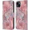 Head Case Designs Licenza Ufficiale Nature Magick Fucsia Sirena Rosa Oro Marmoreo Custodia Portafoglio in Pelle Compatibile con Apple iPhone 15 Plus
