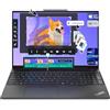 Lenovo ThinkPad E16 Gen 2 Business Laptop, Intel Core Ultra 5-125H, 16 GB DDR5 RAM, 2 TB PCIe SSD, display FHD+ da 16, Integrated Intel Arc Graphics, Backlit QWERTZ, Windows 11 Pro, Black