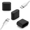 Ousuwo 20 tappi antipolvere in silicone per porta USB C, tappi protettivi per interfaccia di ricarica e porta di tipo C (nero)