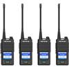 Retevis RB658 Walkie Talkie, Ricetrasmittenti Professionali, Impostazione Tramite App, 1800 mAh USB C, Walkie-Talkie per la Vendita al Dettaglio (Confezione da 4, Nero)