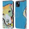 Head Case Designs Licenza Ufficiale Michel Keck Labrador Cani 2 Custodia Portafoglio in Pelle Compatibile con Apple iPhone 15 Plus
