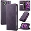 Azororo Cover per iPhone 15 5G, Premium PU Pelle Custodia, Magnetica Carta Fessura Portafoglio Case, Flip Cavalletto Custodia per iPhone 15 - Viola