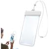 Generic Custodia impermeabile per telefono per snorkeling - Custodia completamente sigillata certificata IPX8, borsa impermeabile sommergibile universale da 6,9 pollici, protezione subacquea per telefono