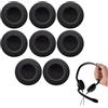 LEIIERUY 8 Pezzi Cuscinetti Auricolari Universali in Spugna - Copri Auricolari Neri da 60mm, Morbidi e Comodi, Compatibili con Cuffie Over-Ear