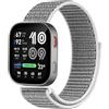 GIOPUEY Nylon Cinturini Compatibile con Amazfit Bip Max, Traspirante Sport Loop Cinturino in Morbido Nylon Intrecciato, Donne Uomo - Grey