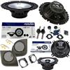 EvoTuning Kit Completo 6 Casse Altoparlanti Alpine Sxe-1750S+1325S per Fiat Punto 188 dal 1999 al 2011 Anteriori e Posteriori, Set 2 Woofer 165mm +2 tweeter + 2 Coassiali 13cm + Tasche +Adattatori