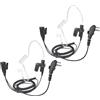 HYS Auricolari radio compatibili con Hytera HYT Walkie Talkie, auricolare acustico con microfono e PTT (H3A-2)