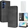 OUEAYIEN Cover per Samsung Galaxy S26 Plus Custodia a Libro con Vetro Temperato Nr | Blocco RFID,Pelle Portafoglio Case,Porta Carte,Vintage Flip Custodia per Galaxy S26+ 26S S 26 Plus Samsung S 26Plus