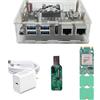 youyeetoo StarFive VisionFive2 13TOPS AI KIT, 13TOPS Hailo-8L, 8 GB RAM, StarFive JH7110, porta LAN x2 GbE, RISC-V Single Board Computer AI Deepl Edge Machine, Micro Computer (con moduli WiFi, kit