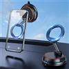 NIFBANG Supporto magnetico per cellulare da auto MagSafe, con ventosa a vuoto, girevole per iPhone 16/15/14/13 Pro Max Plus, con anello magnetico per Samsung S25/S24/S23 Ultra Google Phone Holder Car
