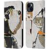 Head Case Designs Licenza Ufficiale Michel Keck Schnauzer Cani 2 Custodia Portafoglio in Pelle Compatibile con Apple iPhone 15 Plus