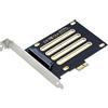 xiwai Adattatore host PCI Express 4.0 X1 Lane a U.2 U.3 Kit SFF-8639 per scheda madre PM1735 NVMe PCIe SSD