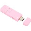 Cuifati Lettore MP3 Portatile con Auricolare, Lettore MP3 da 64 GB, Lettore Musicale HD Sound, 2023 Nuovo Lettore MP3 U Disco 2 in 1, per PC Portatile (Rosa)