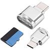 chenyang CY - Adattatore per lettore di schede da USB tipo C USB-C a Micro SD SDXC TF per computer portatile e cellulare (set da 2 pezzi)