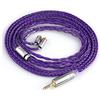 Linsoul Tripowin Zonie IEM Cavo, 16 Core Placcato Argento Cordoni Aggiornati, 1.25m SPC in Ear Monitor Cavi per 7hz Zero:2 Orchestra Lite Cadenza Hype4 Supermix4(MMCX, 4.4mm)(Viola)