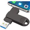 LZKNZT Chiavetta USB 512GB Dual USB C & USB A 2 in 1 Pendrive USB 3.0 Pen Drive USB Flash Drive Portatile Memoria Flash per Smartphone Laptop Tablet Computer