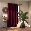 AmeliaHome - Tenda Blackout 140 x 270 cm, colore: rosso vinaccia, 1 pezzo, con occhielli, decorazione per finestre