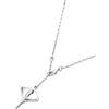 UNO de 50 | Collana a catena corta | a forma di mantarraya | Placcato in argento sterling | Gioiello artigianale | Made in Italy