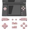 eXtremeRate Tasti Pulsanti Set Ricambio per Nintendo DS Lite,Tasti ABXY D-pad R L Power Volume per Nintendo DS Lite NDSL Console(NON Include Console)-Rosa
