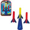 GÜNTHER FLUGSPIELE 1557 - Gioco del razzo Mini razzo a pompa manuale, con 3 razzi in schiuma, i razzi volano fino a 10 metri, per bambini dai 4 anni in su