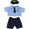Splodge Teddy Parties Vestito blu della polizia - Vestito da orsacchiotto - Taglia Teddy: 40 cm - orso non incluso.