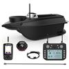 ExPrismarx RC Bait Boat, V030 12V 2.4G GPS ad alta velocità Esca da pesca barca 800 m telecomando con 40 Waypoint e capacità di 3 kg Dual-Hopper, ideale per la consegna di esche pesca alla carpa