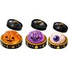 Rilltea Halloween Dumpling S_quishes,Squishy Ravioli Giganti Antistress con Glitter, Gigante Glitter Squishys Ravioli,Morbido per Ufficio/Scuola, Regalo per Adolescenti e Adulti (3Pcs-B)