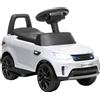 Macchina Per Bambini Con Licenza Land Rover 6v, Funzionamento Elettrico E A Spinta, Velocità 3km/h, Bianco
