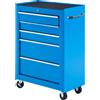 Carrello Porta Utensili Attrezzi Attrezzatura Con Cassettiera Azzurro 61.5 X 33 X 82.5cm