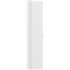 Mobile Bagno Sospeso A Colonna Con Ripiani Regolabili E Chiusura Soft Close, 30x31.5x160 Cm, Bianco