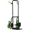 Carrello Portapacchi Per Scale 6 Ruote, Pieghevole, Portata 120kg, In Acciaio, Per Trasloco, Giardinaggio, Verde