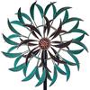 VEWOGARDEN Girandola a vento a 360° per esterni, scultura a vento con paletto in metallo, decorazione artistica da cortile per patio, prato e giardino, 63 x 13 cm