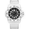 Luminox Orologio analogico al quarzo svizzero da uomo con cinturino in silicone XS.4231. Set, bianco, Militare