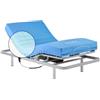 Geriafy - Letto Elettrico con Materasso Origin HR Impermeabile | Rete Motorizzata a 4 Sezioni | Design a Griglia Ergonomico | Traspirante e Comfort (105x190 cm)