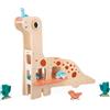 Janod Dino Garage Children's Diplodocus 4 Push-Along Dinosaurs and 2 Cacti-Devel
