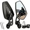 Heart Horse Specchietti Moto Manubrio 7/8 Specchietti Retrovisori Bar End CNC Universali HD Specchietti Laterali Moto per Scooter Wing Z650 Z750 NT700V XL125V XR230 MT01 MT03 (Bianco)