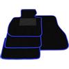 Somer Car Kit Tappetini Auto compatibili con BMW Serie 2 U06 Active Tourer 2022-2026 | Set Tappeti in Moquette, Tappeto auto su misura, bordo blu