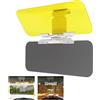 EnixwH 2 in 1 Parasole Auto Parabrezza Interno Accessori Auto Interno | Tendine Parasole Deflettore Antiriflesso Regolabile Giorno Notte Anti Abbagliamento per Guida Sicura Filtraggio Dei Raggi UV
