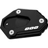 SFETDYOSI Per SUZUKI Per VSTROM 800DE Per V-STROM 800 DE 2023-2025 Accessori Moto Cavalletto Laterale Piede Estensione Ingranditore Piastra Pad(Black 800)