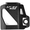 LOKLNEYK Per Triumph Scrambler 400X 400 X Speed 400 2023 2024 Accessori Per Moto Protezione Per Serbatoio Del Liquido Freni Posteriore CNC Copertura Serbatoio Olio Freno