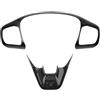 LHLUCKY Telaio per Tasti Del Volante per Ford Fiesta ST MK8 2017 2018 2019 2020 2021 2022, Coprivolante in Fibra di Carbonio Decorazione per Interni Del Volante