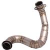 MCFHSH Slip On Motorcycle Exhaust Escape System Modify Muffler Titanium Alloy Front Mid Link Pipe Per Husqvarna Svartpilen Vitpilen 701