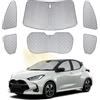 kswiown Parabrezza Parasole Auto di Compatibile con Toyota Yaris XP210 2020-2025, 6 Pezzi Copertura Parasole Interna Auto, Visiere Parasole Impermeabile e Pieghevole