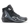 Alpinestars Faster 4 Drystar scarpe da moto impermeabili, nero/bianco/grigio, 10.5 (43.5)