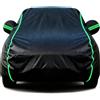 Generico Telo Copriauto Impermeabile per Fiat 500 Abarth 695 2009-2024, Telo Copri Auto Esterno Completo Copertura,AntiGraffio,con Cerniera E Cinghia Antivento dy343h