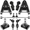 TEILEX Germany Kit bracci di sospensione anteriore compatibile per SMART FORTWO 450 98-07 composto da 10 ricambi auto