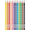 Pelikan Silverino, Matite Colorate con Fusto Triangolare e Impugnatura Ergonomica per Bambini, Pastelli dai Colori Intensi e Lavabili, Astuccio da 12 Colori